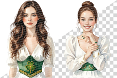 Watercolor St Patricks Day | shamrock clover leprechaun hat Product Image 9