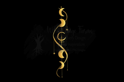 Celestial Moon Phase | Boho Witchy Crescent Moon Design Product Image 1