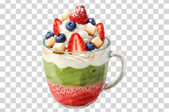 Strawberry Drink | Watercolor Fruit Summer Smoothie Tea Cafe Product Image 9