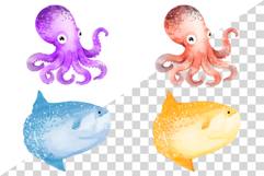 Under the Sea PNG | Summer Ocean Animals Mermaid Whale Shark Product Image 9