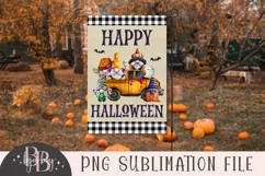 Happy Halloween Gnomes Garden Flag Sublimation PNG Product Image 2