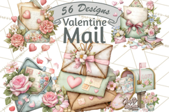Romantic Valentine Letters &amp; Mail PNG Cute Stationery Product Image 1