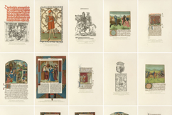 19 Vintage Facsimiles of Illuminated Manuscript Pages Product Image 2