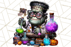 Cute Halloween Occupation Monsters PNG Clipart Product Image 2