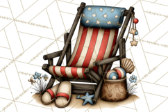 Americana Patriotic Summer Clipart Memorial Day July 4 Product Image 2