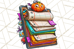 Halloween Teacher Clipart PNG School Bundle Product Image 3