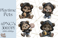 Kidcore Puppy Kitten Bear Clipart Cute Streetwear Animals Product Image 1