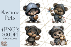 Kidcore Puppy Kitten Bear Clipart Cute Streetwear Animals Product Image 1