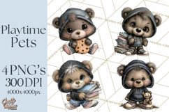 Kidcore Puppy Kitten Bear Clipart Cute Streetwear Animals Product Image 1