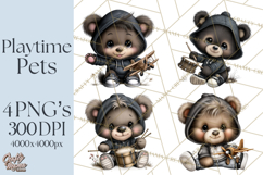 Kidcore Puppy Kitten Bear Clipart Cute Streetwear Animals Product Image 1