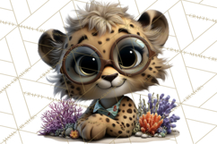 Hawaiian Safari Animals Tropical Beach Clipart PNG Product Image 3
