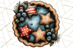 Americana Patriotic Summer Clipart Memorial Day July 4 Product Image 3