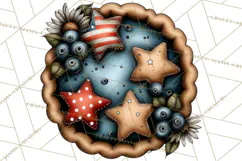 Americana Patriotic Summer Clipart Memorial Day July 4 Product Image 3