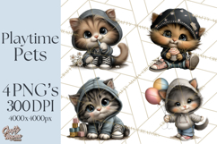 Kidcore Puppy Kitten Bear Clipart Cute Streetwear Animals Product Image 1