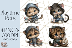 Kidcore Puppy Kitten Bear Clipart Cute Streetwear Animals Product Image 1