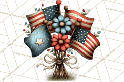Americana Patriotic Summer Clipart Memorial Day July 4 Product Image 4