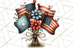 Americana Patriotic Summer Clipart Memorial Day July 4 Product Image 4