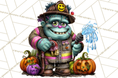 Cute Halloween Occupation Monsters PNG Clipart Product Image 5