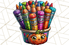 Halloween Teacher Clipart PNG School Bundle Product Image 2