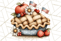Americana Patriotic Summer Clipart Memorial Day July 4 Product Image 2
