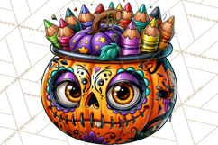 Halloween Teacher Clipart PNG School Bundle Product Image 3