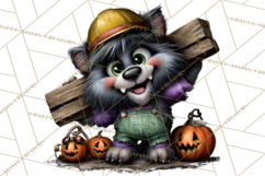Cute Halloween Occupation Monsters PNG Clipart Product Image 4