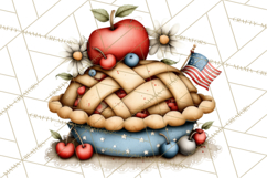 Americana Patriotic Summer Clipart Memorial Day July 4 Product Image 4