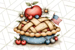 Americana Patriotic Summer Clipart Memorial Day July 4 Product Image 4