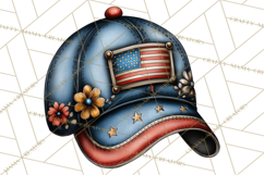 Americana Patriotic Summer Clipart Memorial Day July 4 Product Image 2