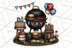Americana Patriotic Summer Clipart Memorial Day July 4 Product Image 2