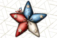 Americana Patriotic Summer Clipart Memorial Day July 4 Product Image 4
