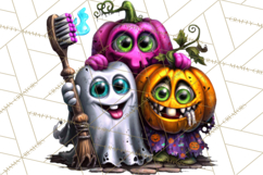 Cute Halloween Occupation Monsters PNG Clipart Product Image 5