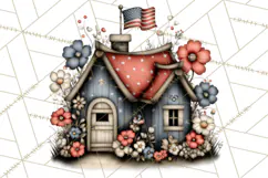 Americana Patriotic Summer Clipart Memorial Day July 4 Product Image 2