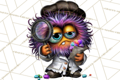 Cute Halloween Occupation Monsters PNG Clipart Product Image 3