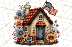 Americana Patriotic Summer Clipart Memorial Day July 4 Product Image 3