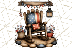 Americana Patriotic Summer Clipart Memorial Day July 4 Product Image 4