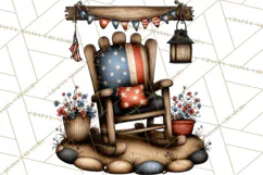 Americana Patriotic Summer Clipart Memorial Day July 4 Product Image 4