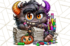 Halloween Teacher Clipart PNG School Bundle Product Image 5