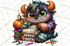 Halloween Teacher Clipart PNG School Bundle Product Image 2