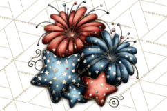 Americana Patriotic Summer Clipart Memorial Day July 4 Product Image 5