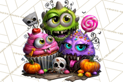 Cute Halloween Occupation Monsters PNG Clipart Product Image 2