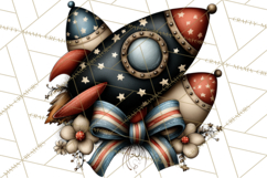 Americana Patriotic Summer Clipart Memorial Day July 4 Product Image 2