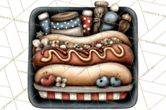 Americana Patriotic Summer Clipart Memorial Day July 4 Product Image 5