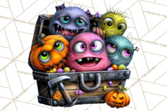 Cute Halloween Occupation Monsters PNG Clipart Product Image 3