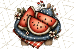 Americana Patriotic Summer Clipart Memorial Day July 4 Product Image 2
