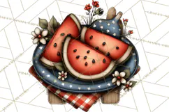 Americana Patriotic Summer Clipart Memorial Day July 4 Product Image 2
