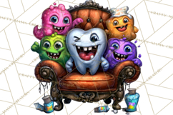Cute Halloween Occupation Monsters PNG Clipart Product Image 2
