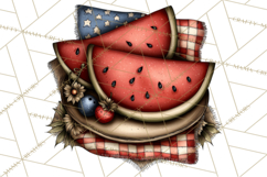 Americana Patriotic Summer Clipart Memorial Day July 4 Product Image 3