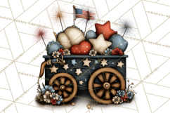 Americana Patriotic Summer Clipart Memorial Day July 4 Product Image 4