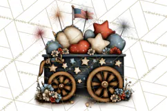 Americana Patriotic Summer Clipart Memorial Day July 4 Product Image 4